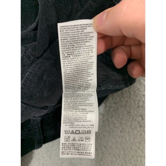 GAP 1969 28R True Skinny Black Denim Velour Jean Pants Stretch Skinny 2017 - Picture 7 of 14